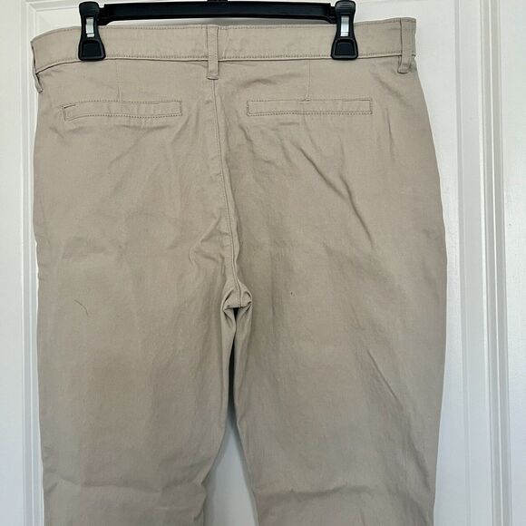 Old Navy Girls Plus Size 18 Tan Khaki Stretch Skinny Leg School Uniform Pants - Picture 5 of 11